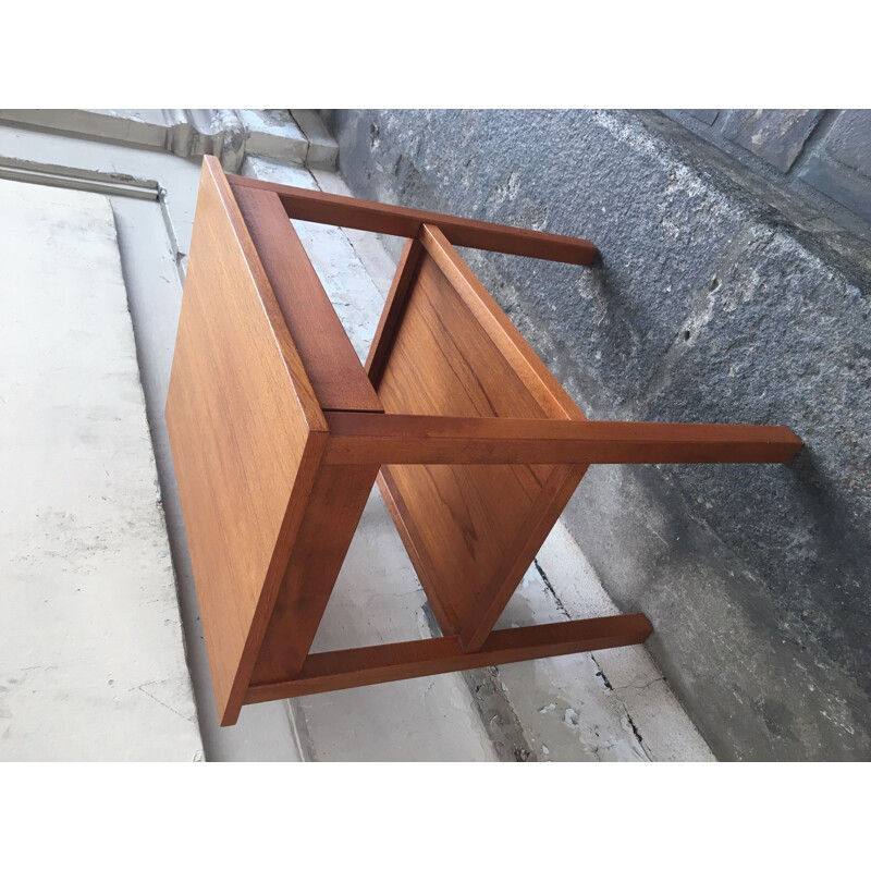 Vintage Scandinavian bedside table with drawer,1960