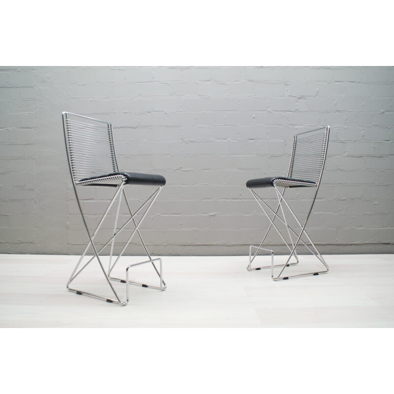 2 vintage dining chairs by Till Behrens,Germany,1980