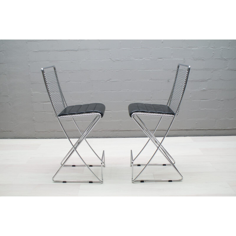 2 vintage dining chairs by Till Behrens,Germany,1980