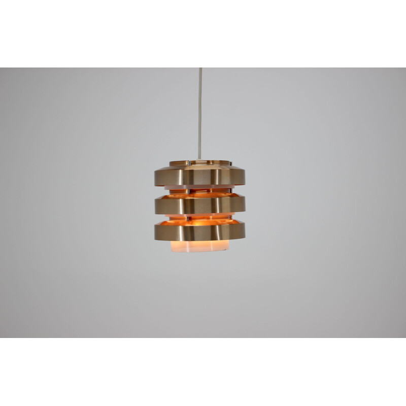 Vintage brass pendant lamp, Germany 1980