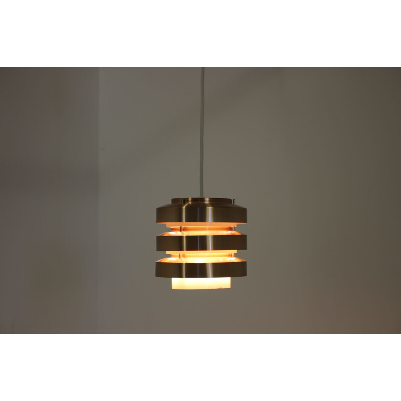 Vintage brass pendant lamp, Germany 1980