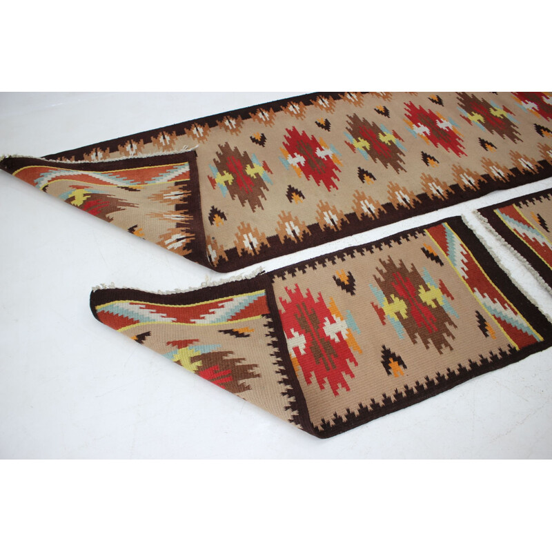 Set of 3 vintage wool rugs, Czechoslovakia 1960