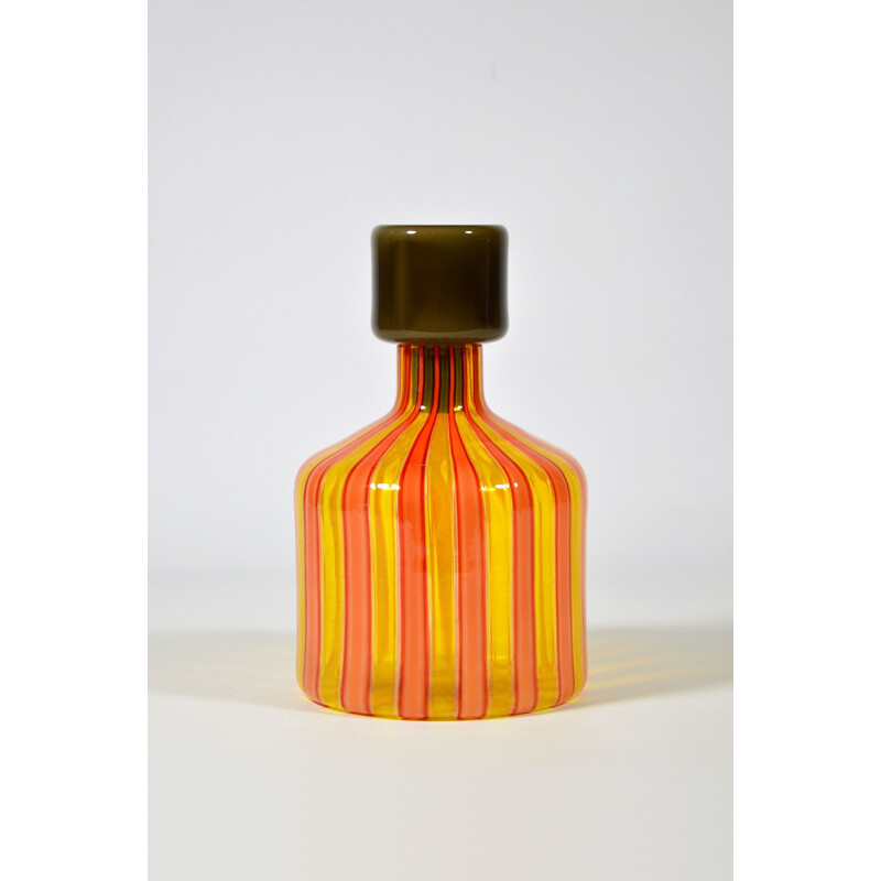 Vintage bottle in Murano glass Italy 1960s