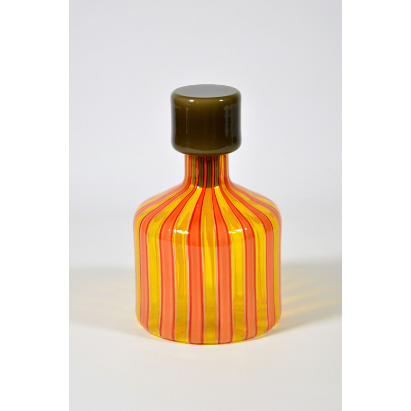 Vintage bottle in Murano glass Italy 1960s