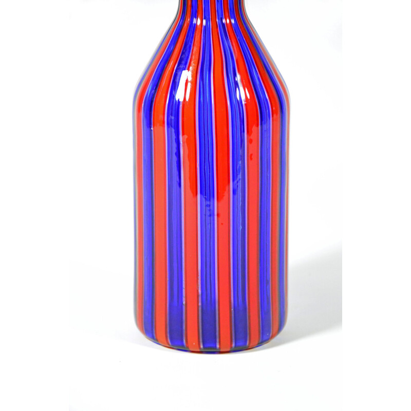 Bouteille vintage en verre de Murano Italie 1960s