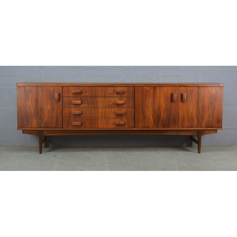 Long sideboard in rosewood by Bath Cabinet Makers