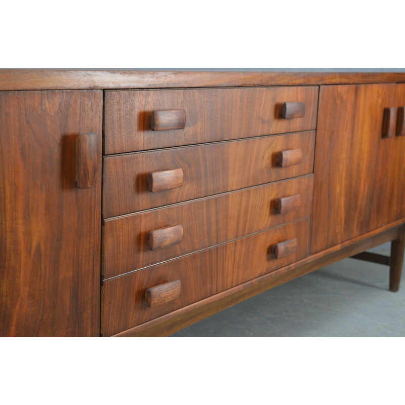 Long sideboard in rosewood by Bath Cabinet Makers