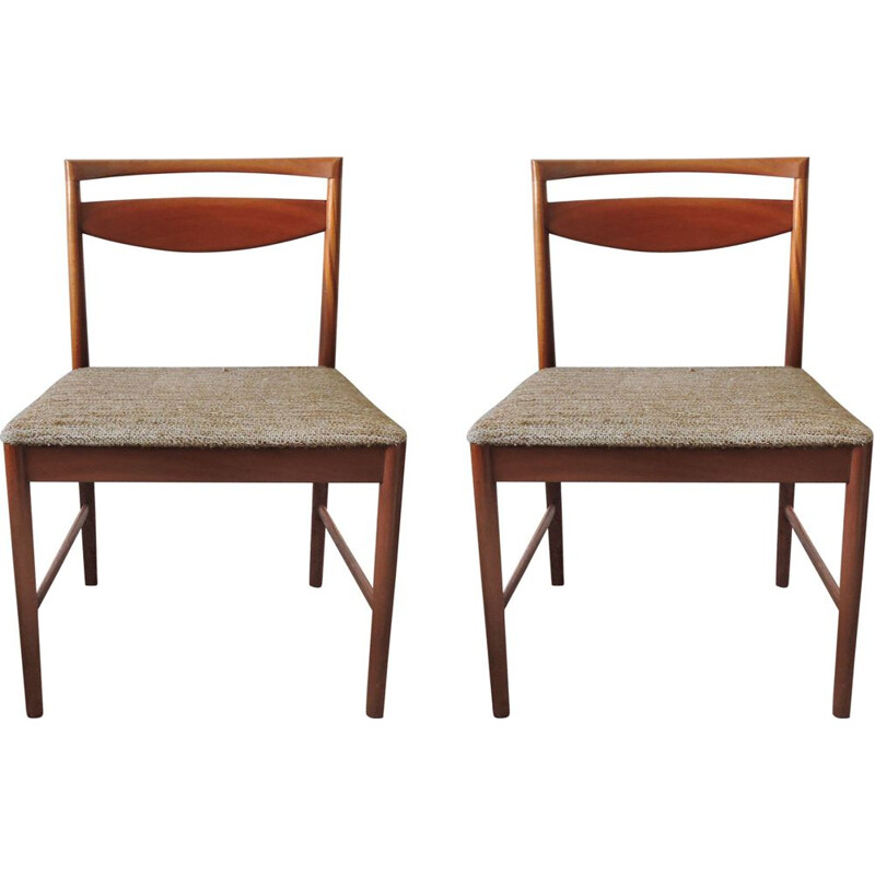 Ensemble vintage de 2 chaises en teck par A.H. McIntosh 1970