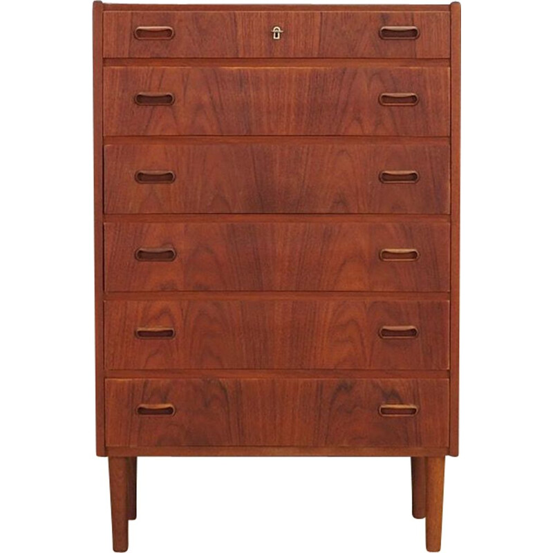 Vintage teak chest of drawers 1970