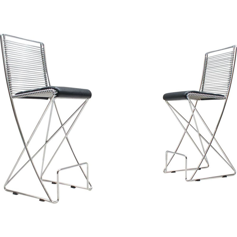 2 vintage dining chairs by Till Behrens,Germany,1980