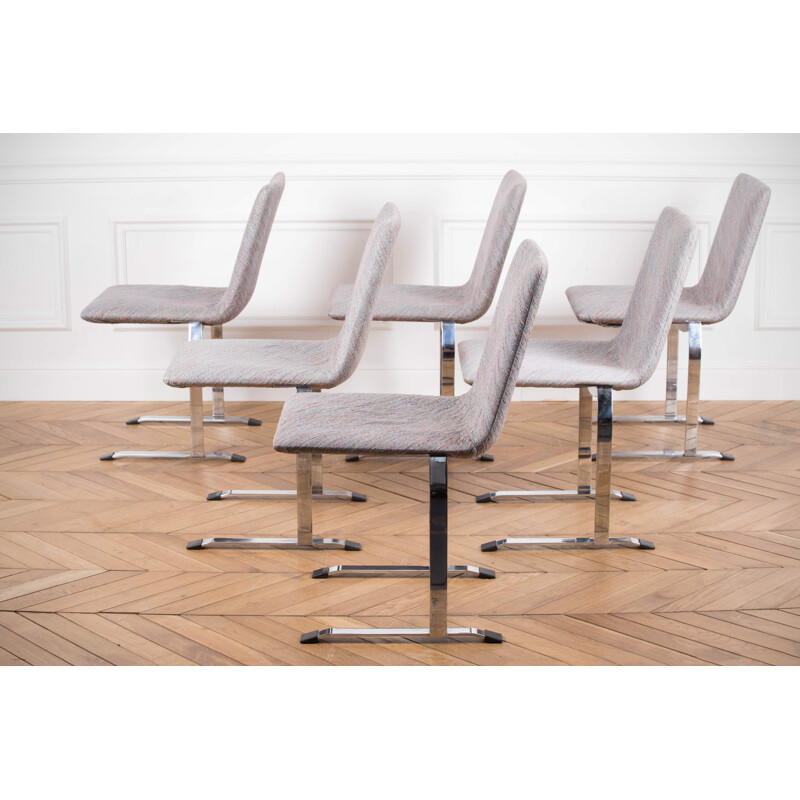 Set of 12 Inlay chairs by Giovanni Offredi for Saporiti