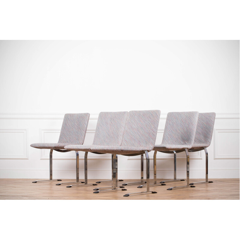 Set of 12 Inlay chairs by Giovanni Offredi for Saporiti