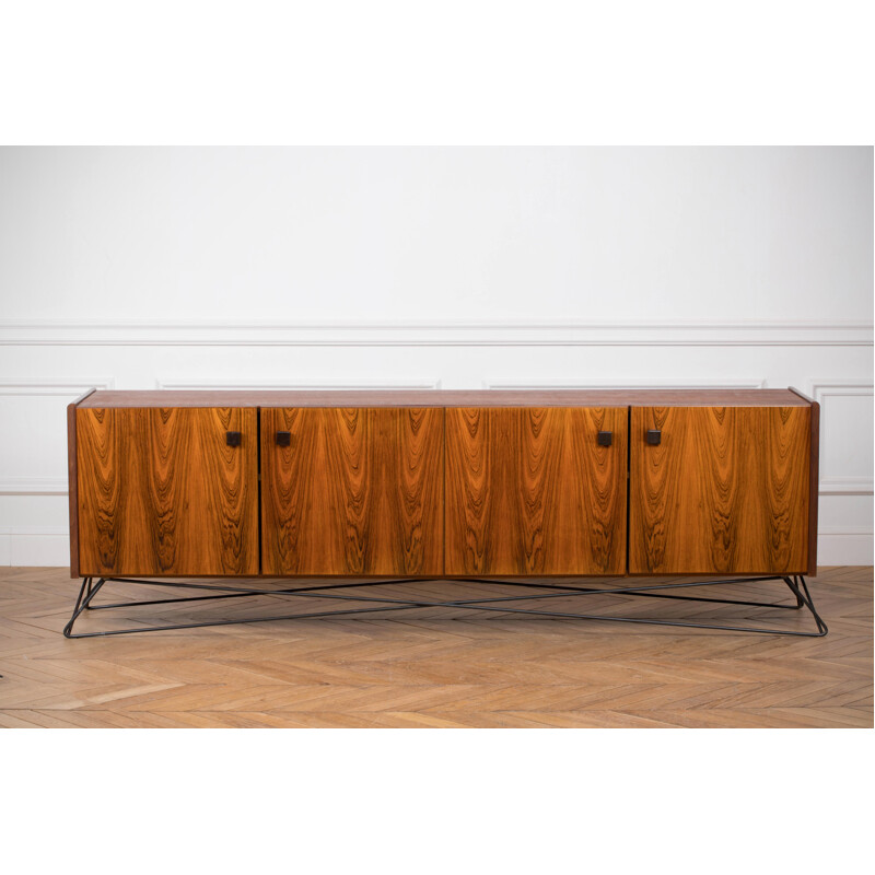 Vintage minimalist rosewood sideboard