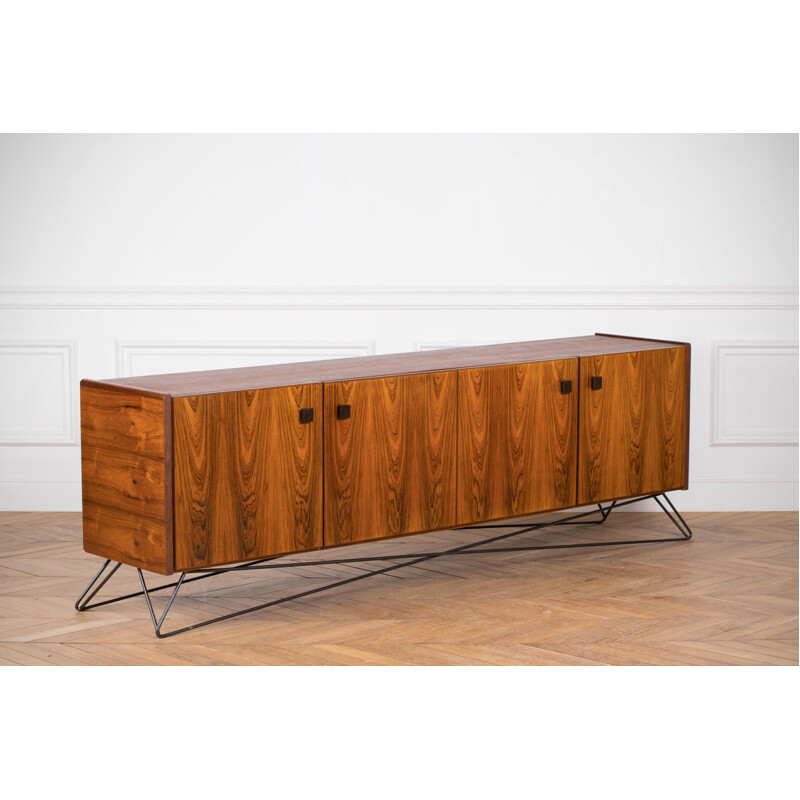 Vintage minimalist rosewood sideboard