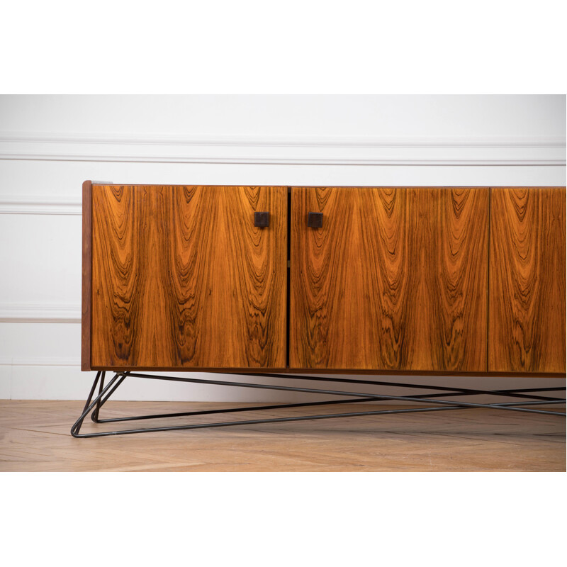 Vintage minimalist rosewood sideboard