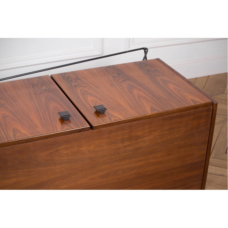 Vintage minimalist rosewood sideboard