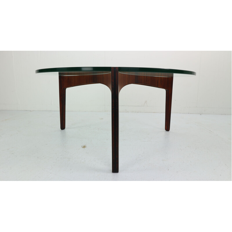 Vintage rosewood coffee table by Sven Ellekaer