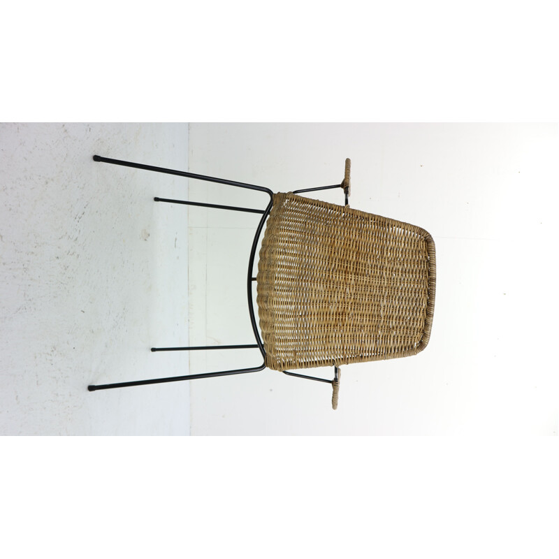 Set of 4 Basket chairs by Gian Franco Legler