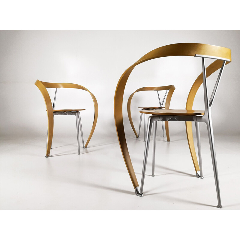 Set of 6 Revers chairs by Andrea Branzi for Cassina