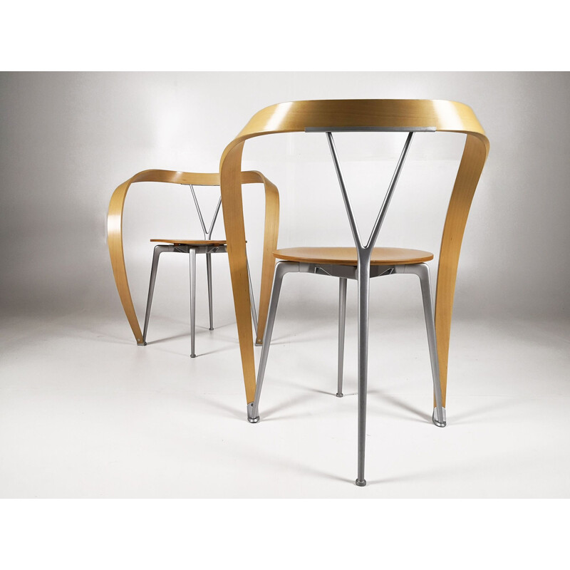 Set of 6 Revers chairs by Andrea Branzi for Cassina