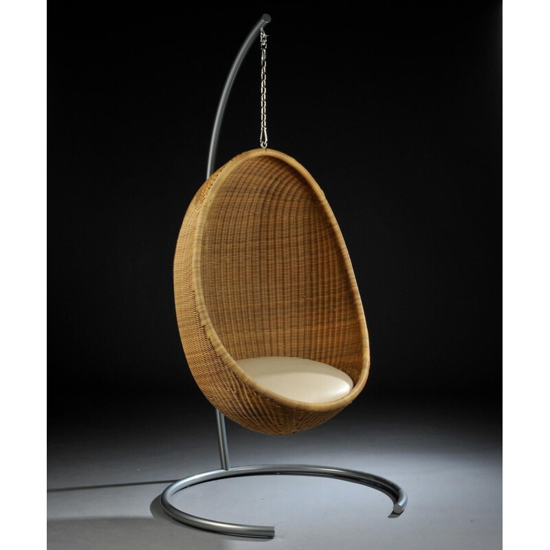 Vintage rattan Egg chair by Nanna Ditzel