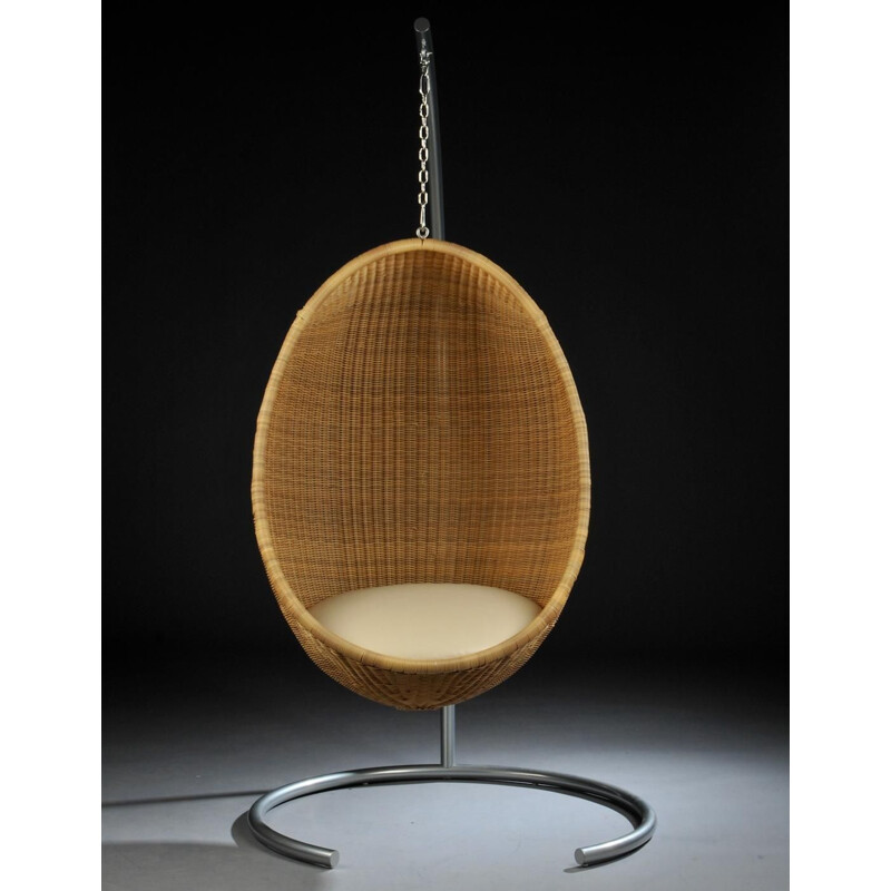 Vintage rattan Egg chair by Nanna Ditzel