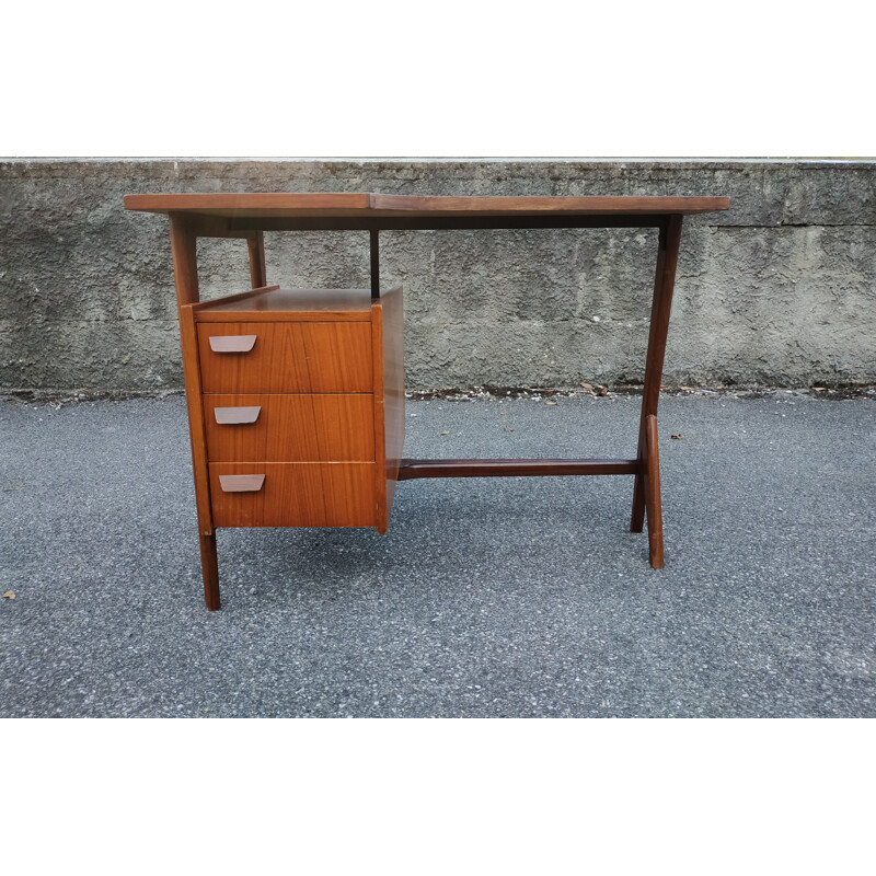 Vintage free form desk in wood