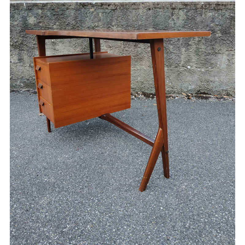 Vintage free form desk in wood