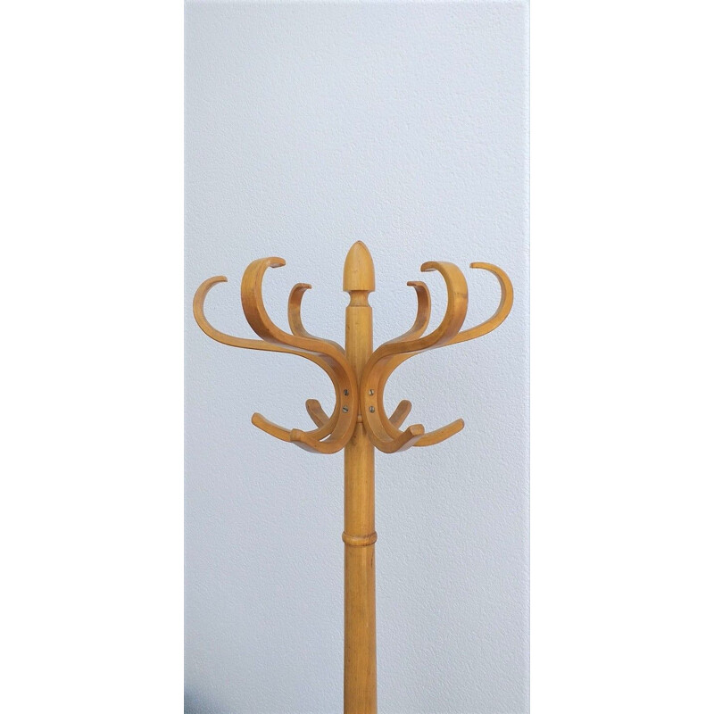 Vintage wooden coat rack