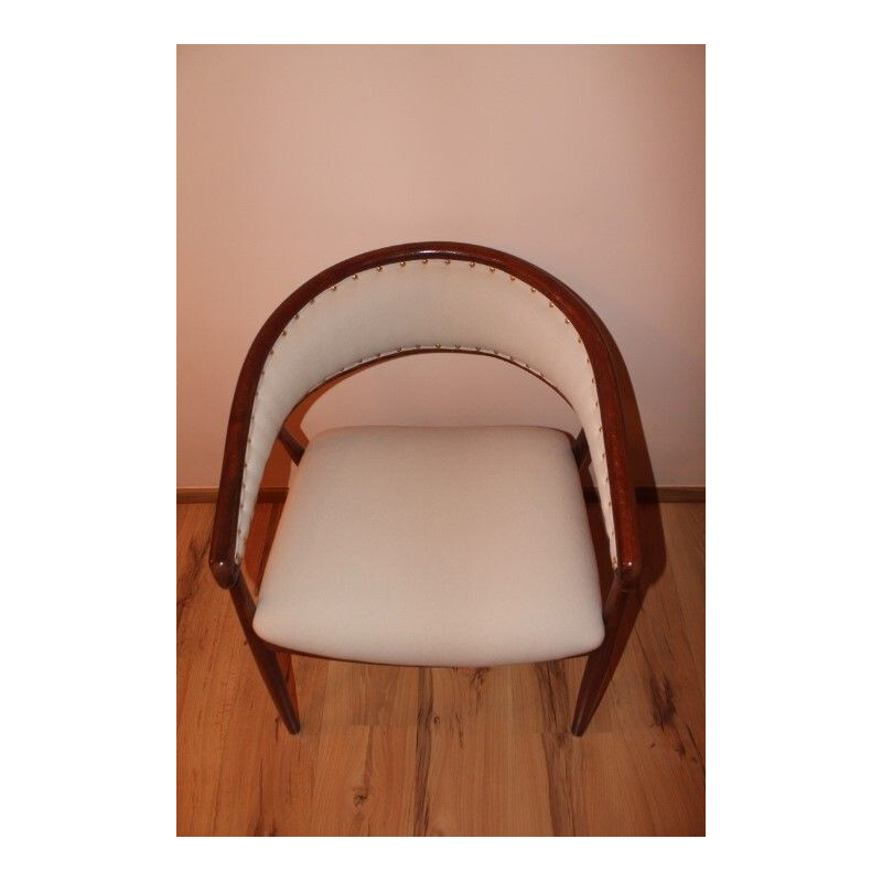 Pair of vintage B3300 chairs in beech and fabric