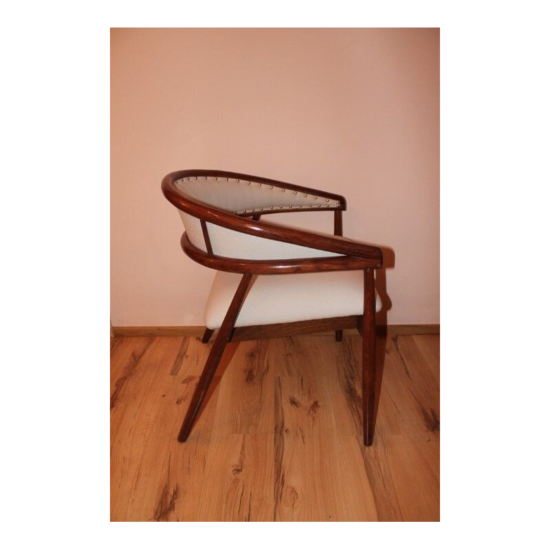 Paire de chaises B3300 vintage en hêtre et tissu
