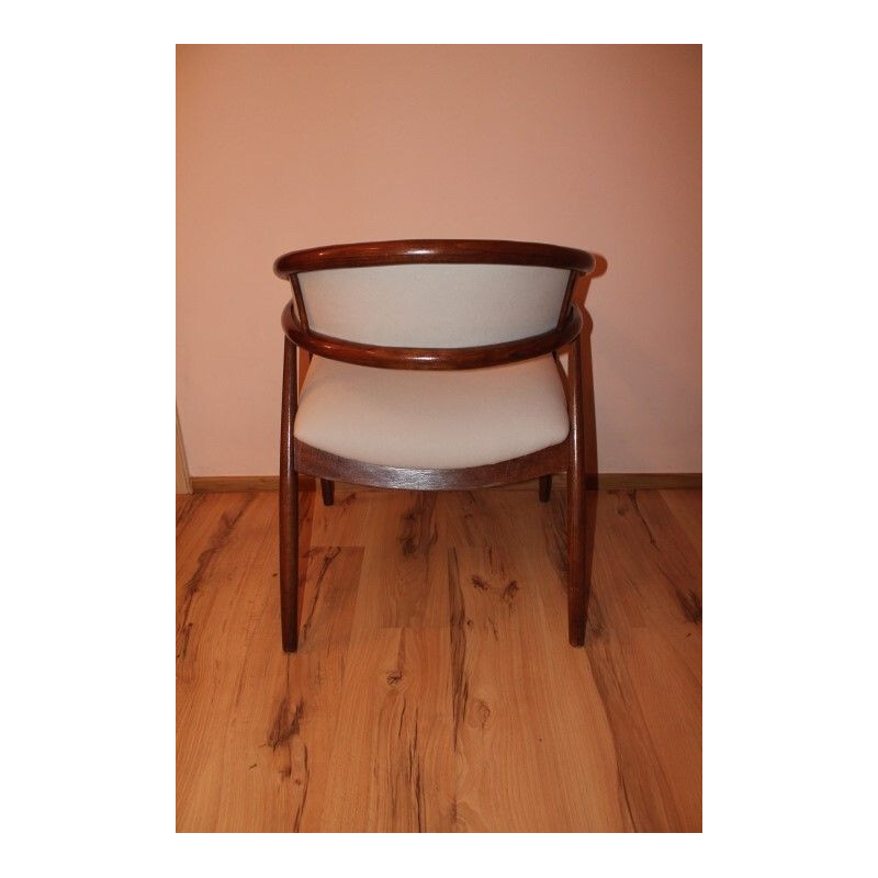 Pair of vintage B3300 chairs in beech and fabric