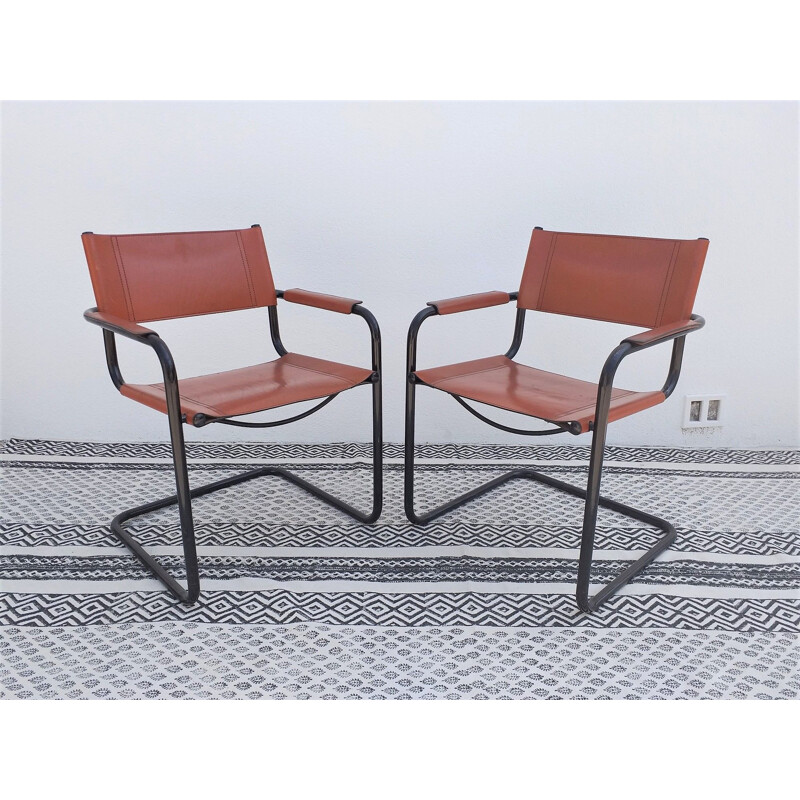 Set of 5 vintage Cantilever chairs by Mart Stam