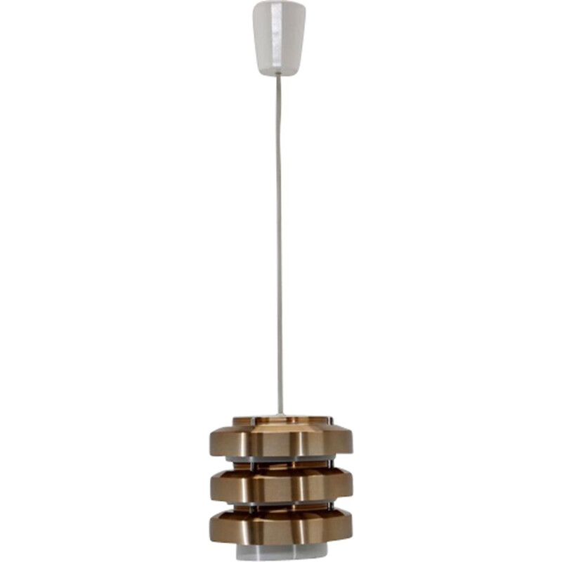 Vintage brass pendant lamp, Germany 1980