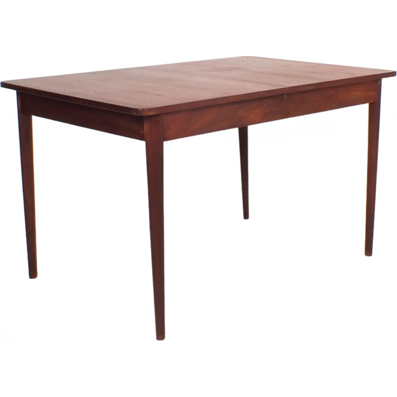 Vintage dining table in teak extendable 1960s