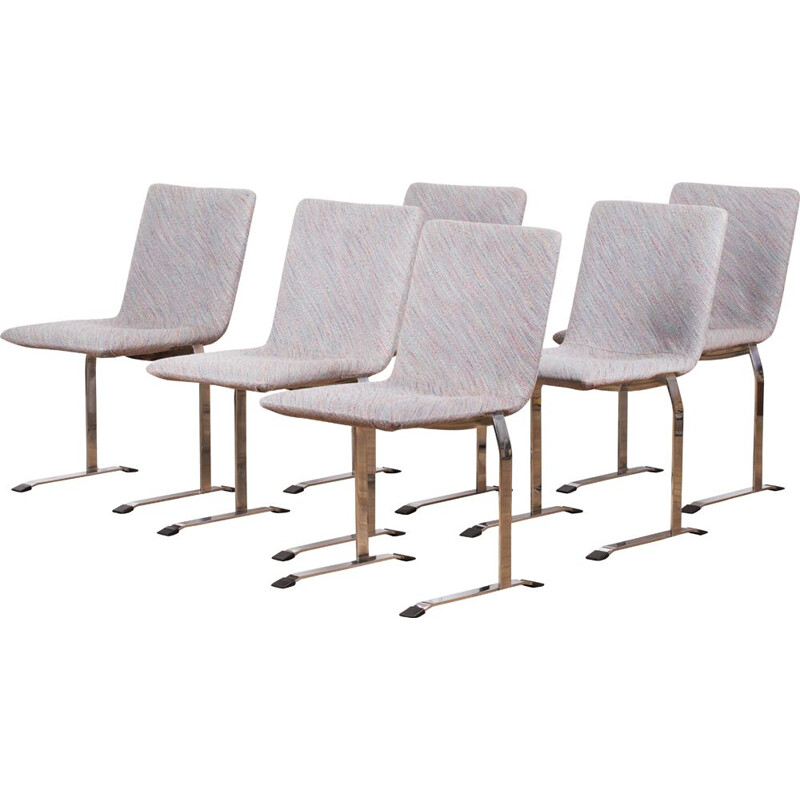 Set of 12 Inlay chairs by Giovanni Offredi for Saporiti