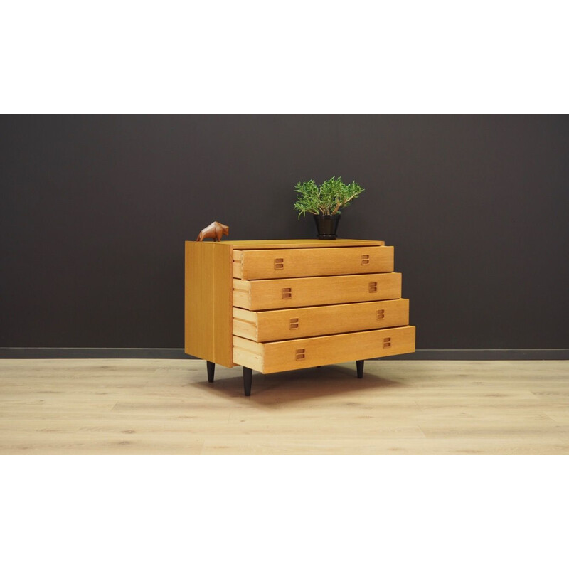 Danish vintage chest of drawers in ashwood