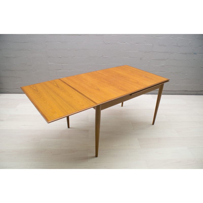 Scandinavische vintage teakhouten tafel