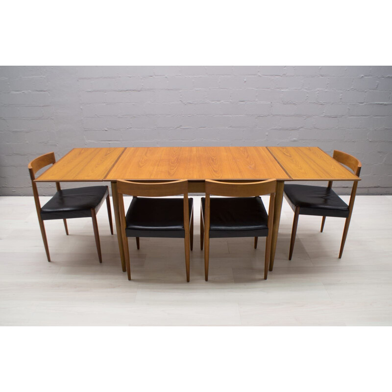 Vintage Scandinavian extendable teak table