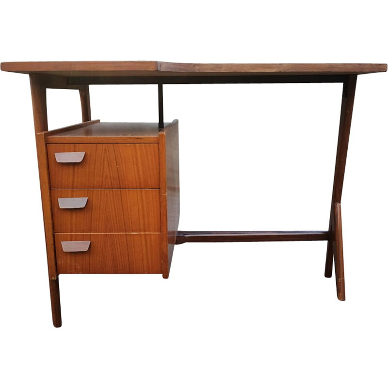 Vintage free form desk in wood