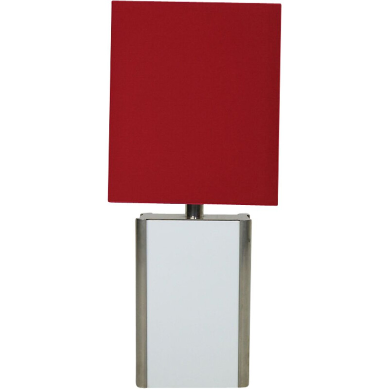 Vintage-Stehlampe aus rotem Metall