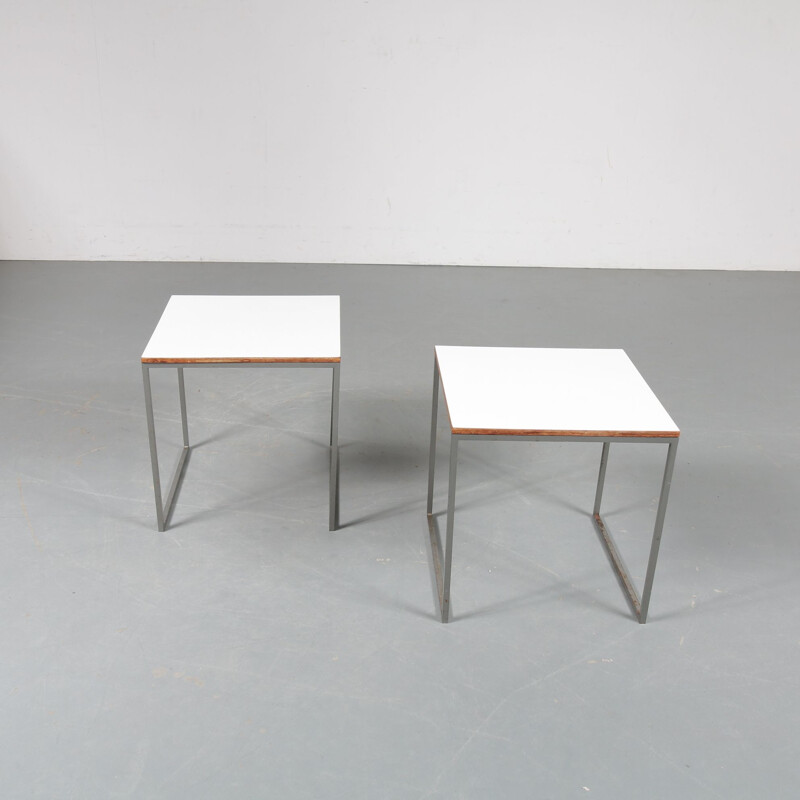 Vintage pair of side tables by Pastoe,Netherlands,1960