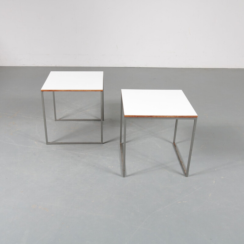 Vintage pair of side tables by Pastoe,Netherlands,1960