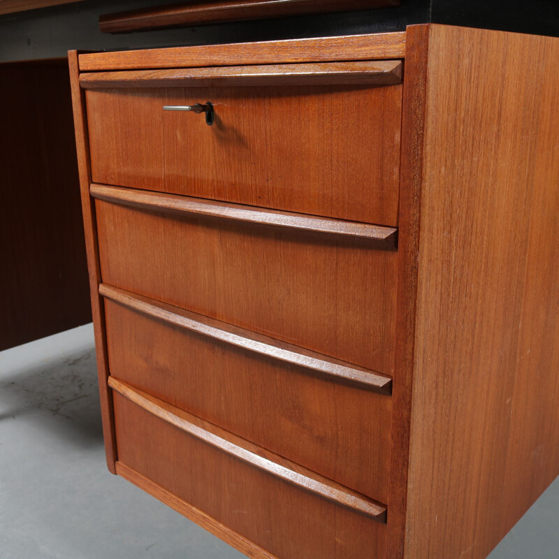 Vintage Dutch desk in teak fom Netherlands,1950 