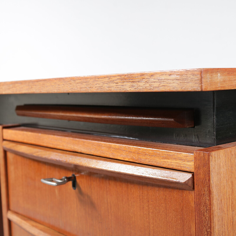 Vintage Dutch desk in teak fom Netherlands,1950 