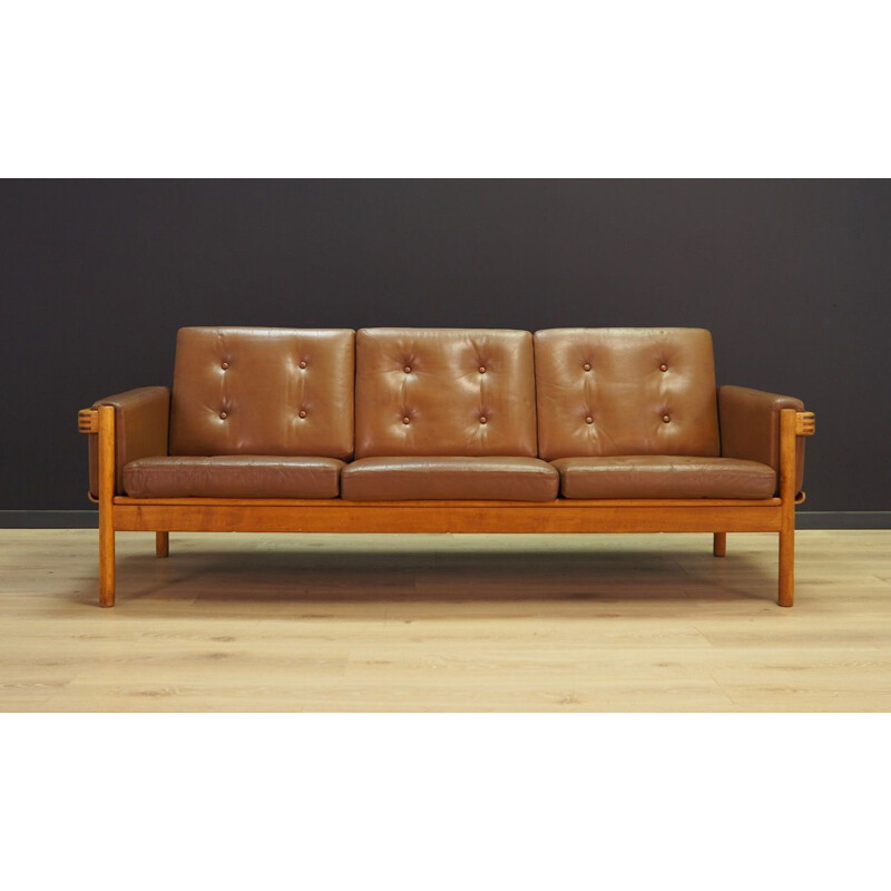 Vintage Danish 3-seater sofa by H.W Klein for NA Jørgensens Møbelfabrik,1970