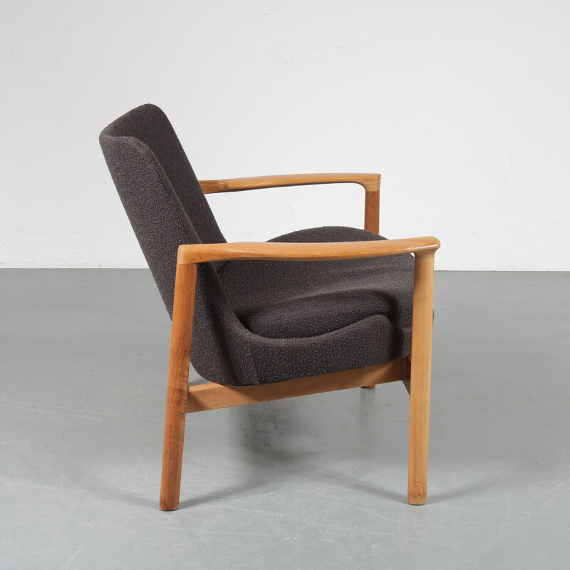 Vintage lounge chair by Ib Kofod Larsen for Fröscher KG Germany 1960s 