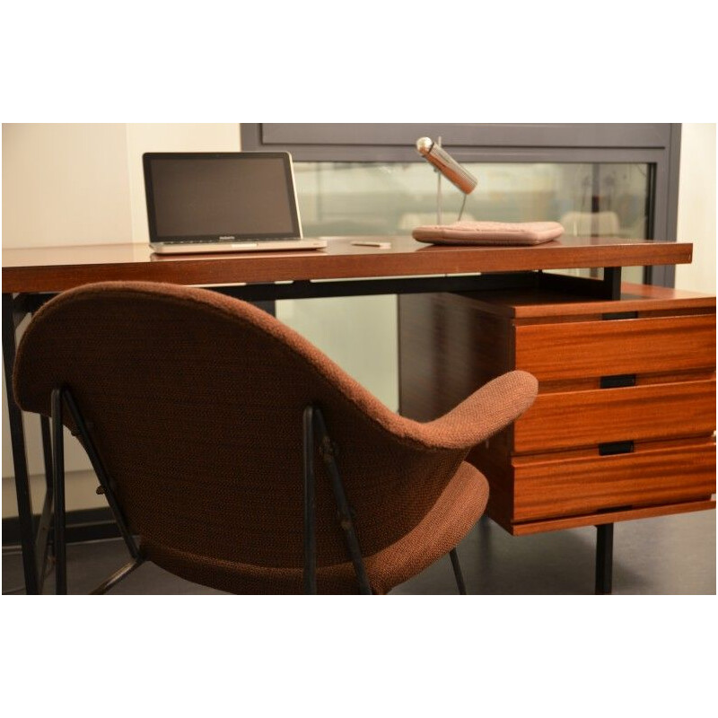 Vintage desk by Pierre Guariche Minvielle 1955