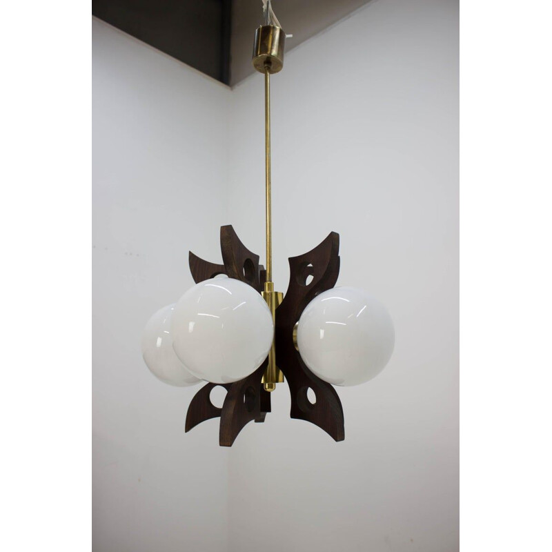 Vintage chandelier by Kamenicky Senov 1970s