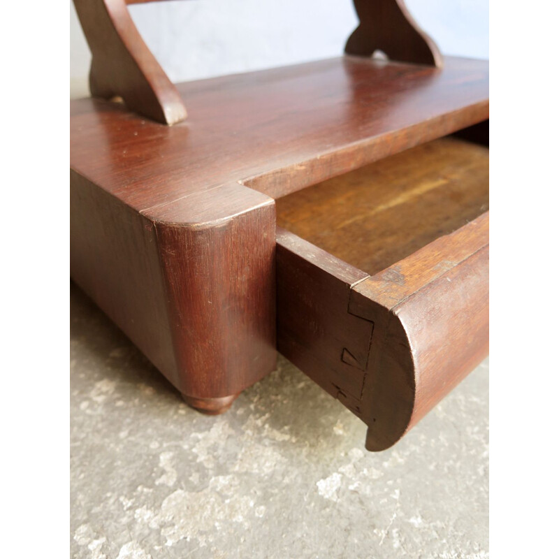 Vintage dressing table in rosewood with drawer 1930